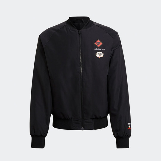 Adidas/阿迪达斯官方正品冬季新款男女运动保暖立领棉服GS5183