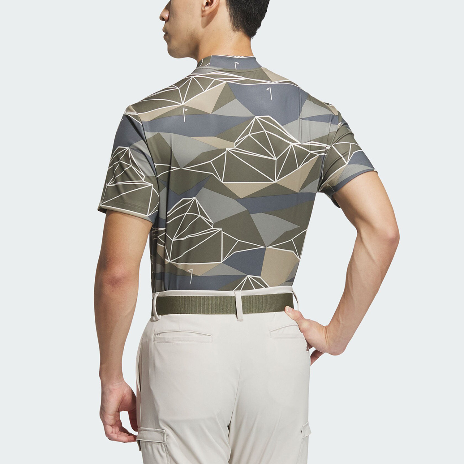 Adidas/阿迪达斯官方正品GT AOP MOCK男士高尔夫运动短袖IA2626 - 图1