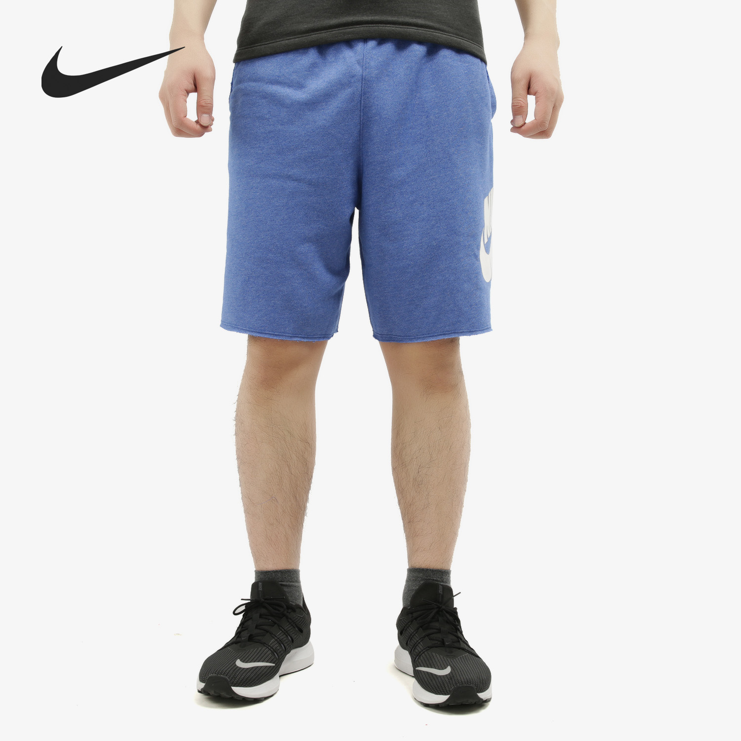 Nike/耐克正品M NSW HE SHORT FT ALUMNI男子五分休闲短裤 AR2376-图0