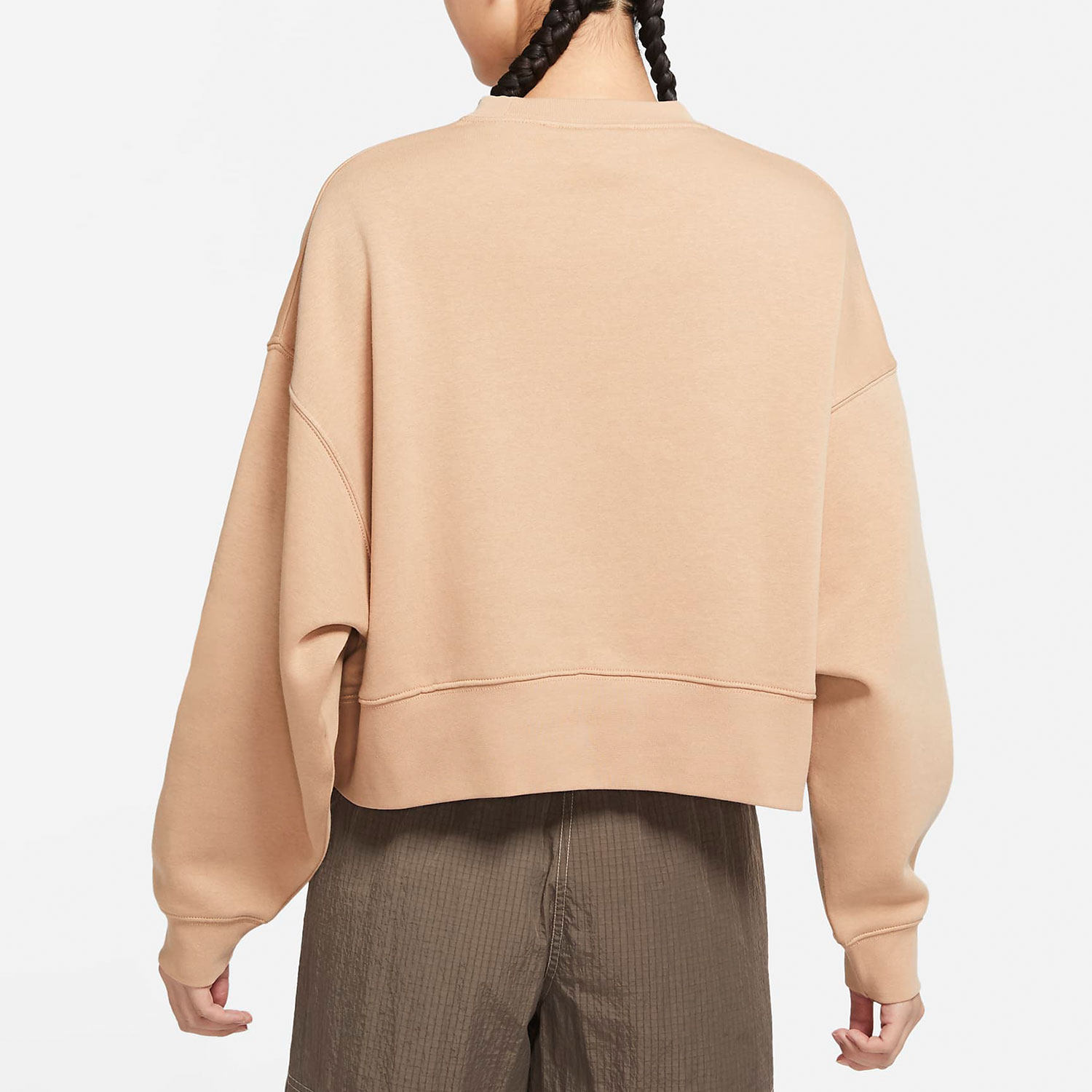 Nike/耐克官方正品新款女子休闲舒适圆领运动套头卫衣DJ7666-200,淘宝优惠券,粉丝福利购,淘宝优惠卷