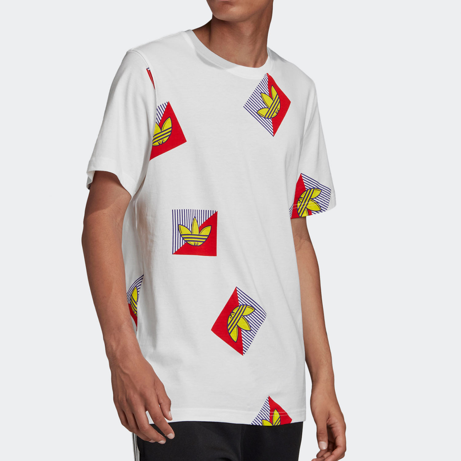 Adidas/阿迪达斯正品2020夏季新品男子宽松运动休闲短袖T恤FM3342 - 图2