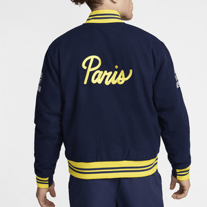 Nike/耐克官方正品Authentics男士足球拼接运动棒球服FQ7803-410