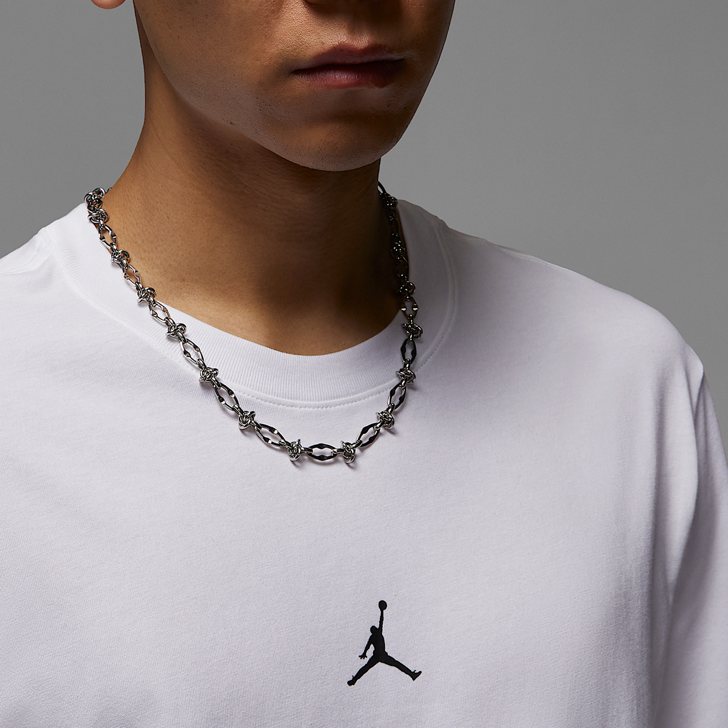 Nike/耐克正品夏季新款JORDAN男士简约经典圆领短袖IB7521-100 - 图1