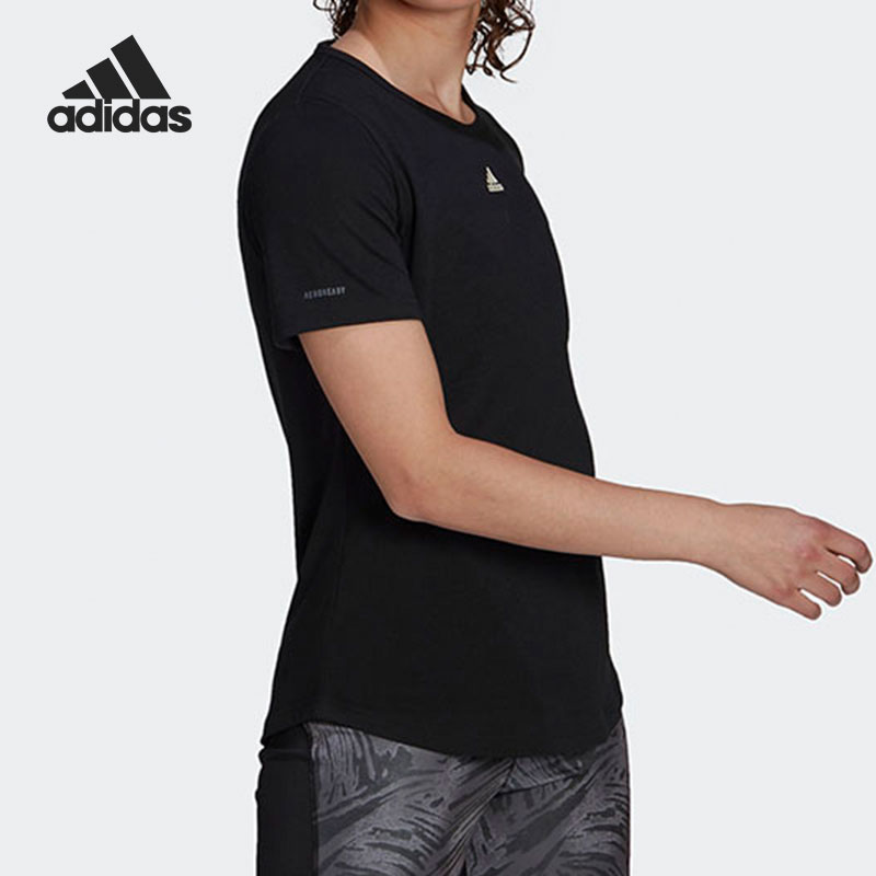 Adidas/阿迪达斯正品2021夏季新款跑步训练运动女子半袖T恤GN4970-图0