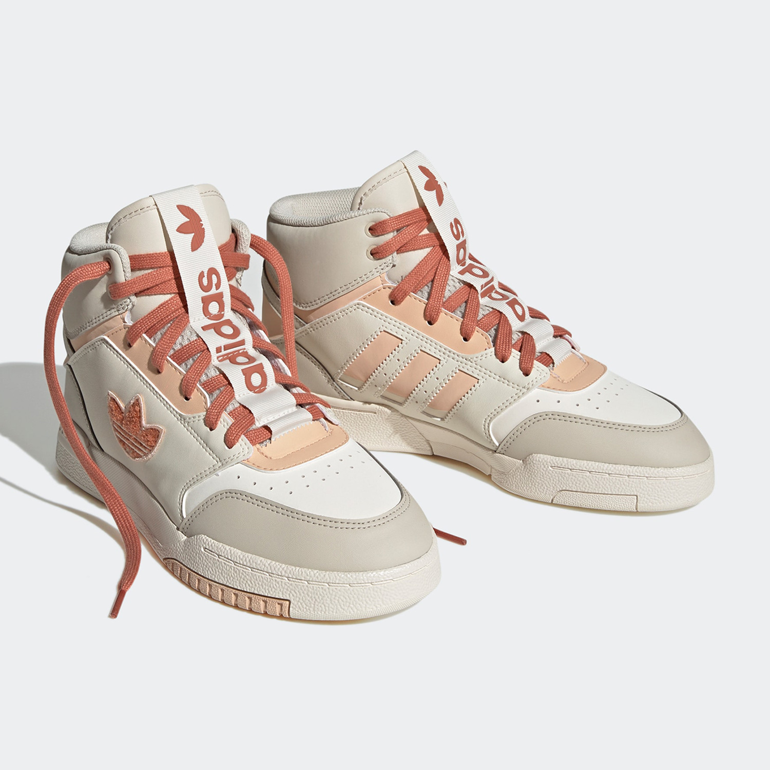 Adidas/阿迪达斯正品三叶草女子时尚运动透气高帮板鞋HQ6947 - 图0