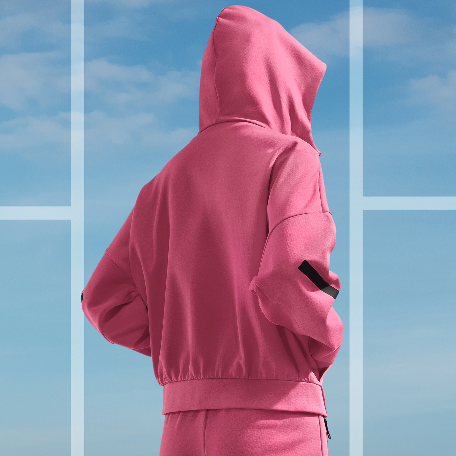 Adidas/阿迪达斯官方正品W Z N E FZ女士针织时尚连帽外套JD3989,淘宝优惠券,粉丝福利购,淘宝优惠卷