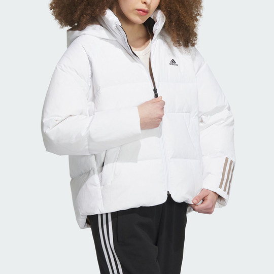 Adidas/阿迪达斯官方正品新款女子时尚保暖连帽运动羽绒服IL8935