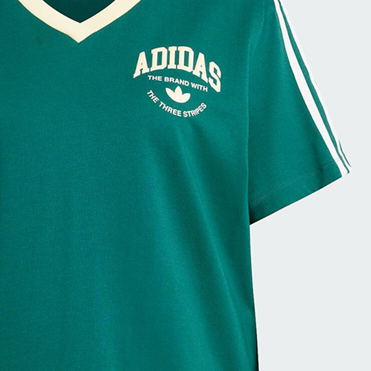 Официальное женское спортивное платье Adidas с v-образным вырезом и короткими рукавами VRCT DRESS IR6042