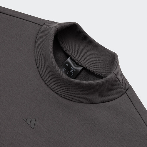 Adidas/阿迪达斯官方正品篮球加绒情侣针织运动圆领卫衣IX1966 - 图1