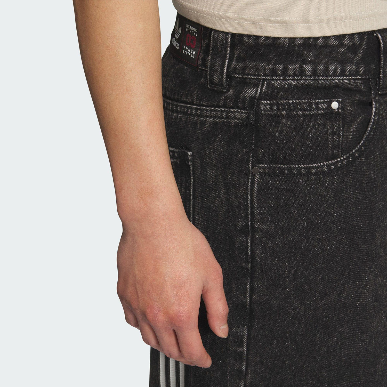 Adidas/阿迪达斯官方正品三叶草男女复古简约牛仔运动短裤JX5005,淘宝优惠券,粉丝福利购,淘宝优惠卷