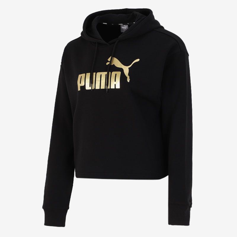 Puma/彪马官方正品2021新款女子短款连帽时尚运动卫衣 532681-51-图1