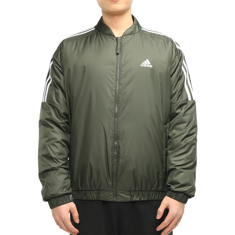 Adidas/阿迪达斯正品男子休闲运动立领隔层外套棉服 GH4578 - 图3