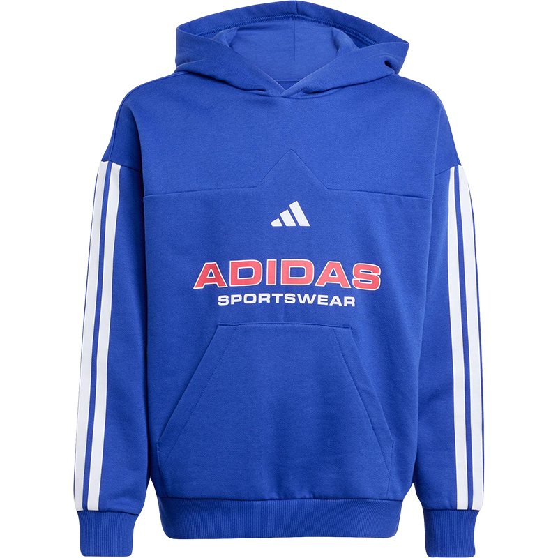 Adidas/阿迪达斯正品2025秋季款大童耐穿连帽针织运动卫衣KB7712 - 图3