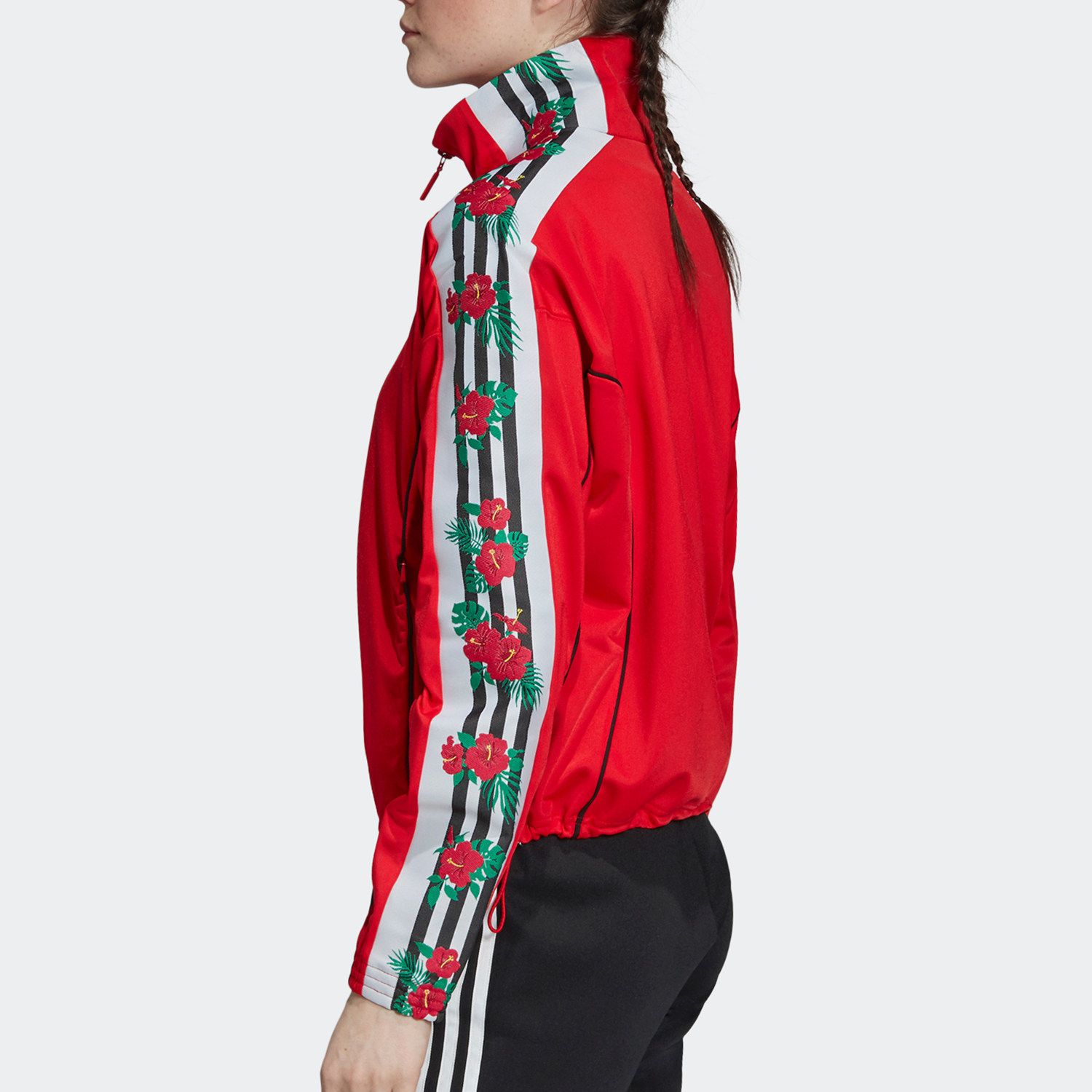 Adidas/阿迪达斯官方正品三叶草女士复古宽松立领运动外套EH8726,淘宝优惠券,粉丝福利购,淘宝优惠卷