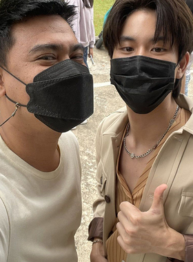 bounprem麻绳天空笑脸手链项链