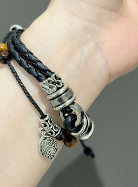 【路过我年少时光的蓝色】刘明扬谭茵同款明茵抽拉手绳手链