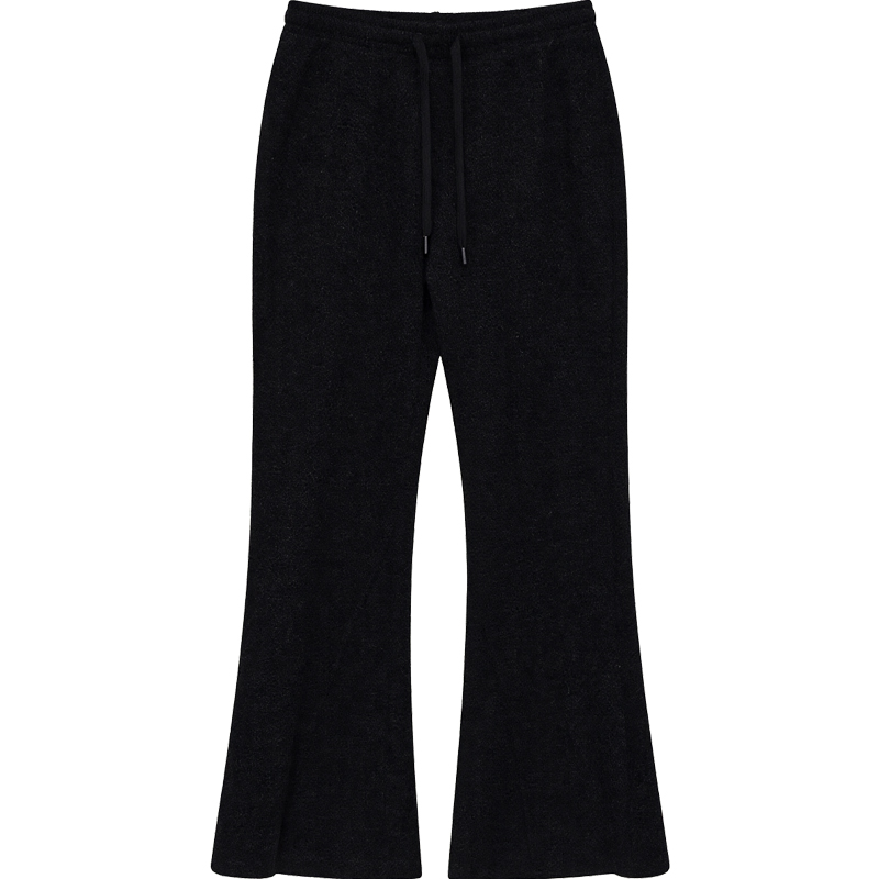 【12/08 新品88折+立减15%】DM100大码休闲弹力仿羊绒微喇裤 - 图3