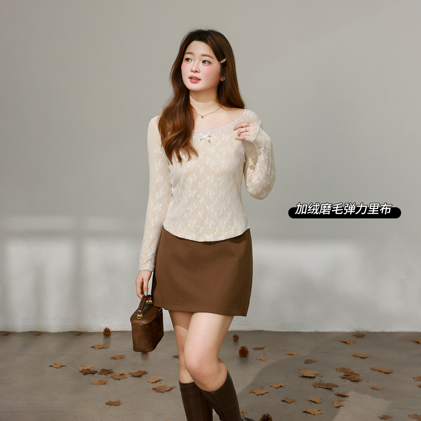 DM100大码百分百女装微胖mm芭蕾风针织衫弹力网纱蕾丝修身收腰T恤,淘宝优惠券,粉丝福利购,淘宝优惠卷