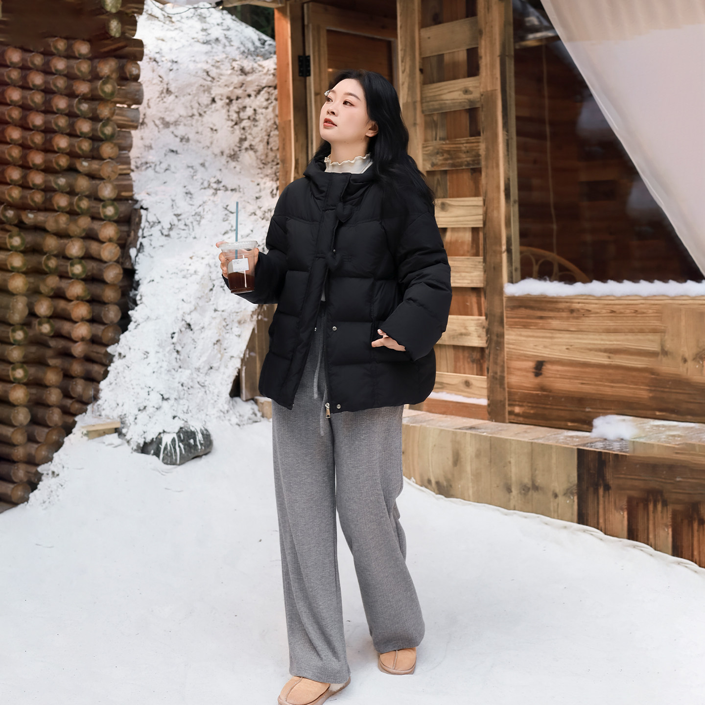 DM100大码百分百女装微胖mm冬季保暖甜美爱心短款加厚羽绒服外套,淘宝优惠券,粉丝福利购,淘宝优惠卷