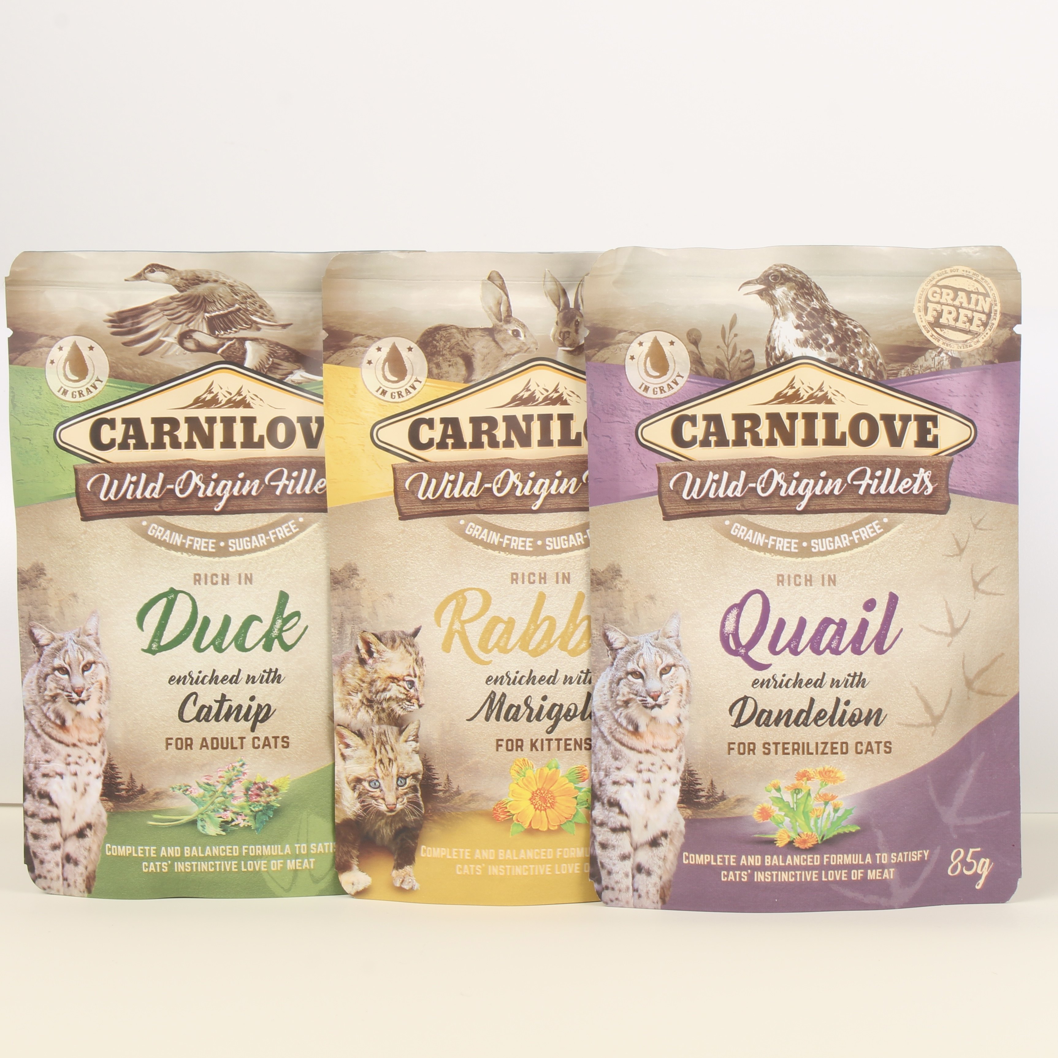 捷克Carnilove猫主食罐头餐包成幼猫营养湿粮鸡兔鸭猫粮cl餐包,淘宝优惠券,粉丝福利购,淘宝优惠卷