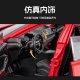 Steering shock absorbing door opens sound and light return force
