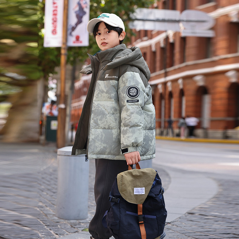 儿童羽绒服男女童中长款2025新款中大童韩版加厚户外冬季童装外套,淘宝优惠券,粉丝福利购,淘宝优惠卷