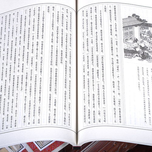 红楼梦原著正版线装本一函6册完整版(插图线装竖排)中国古典小说四大名著红楼梦原著全本古典文学世界名著 - 图2