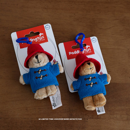 英国帕丁顿熊paddington小红帽电影原版大号毛绒玩偶包包挂件礼物 - 图0