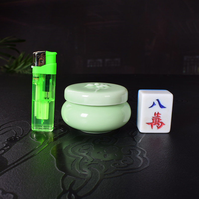 陶瓷胭脂粉底盒密封罐 美妆乳液盒药膏方香粉药丸沉香扁平茶叶罐,淘宝优惠券,粉丝福利购,淘宝优惠卷