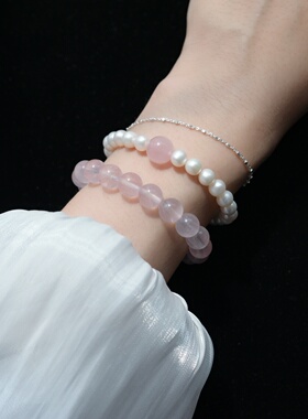 「·油画少女·」天然珍珠粉水晶