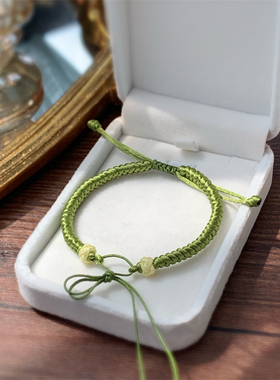 diy手工编织可加小桃花纯白穿珠