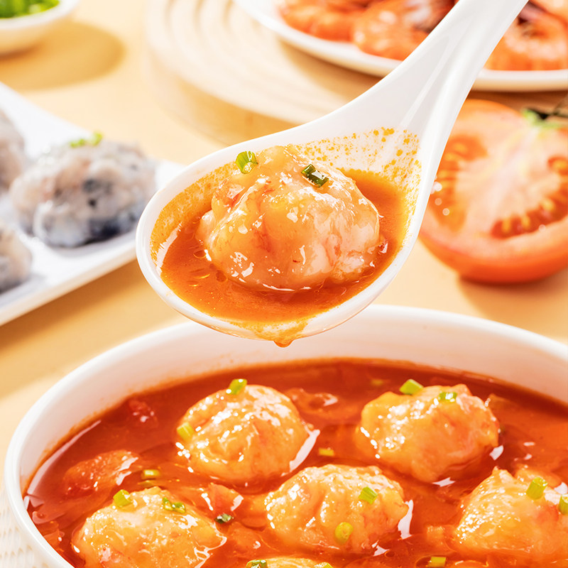 整箱安井黑虎虾滑100g煮汤火锅麻辣烫半成品食材冷冻虾仁虾肉虾球,淘宝优惠券,粉丝福利购,淘宝优惠卷