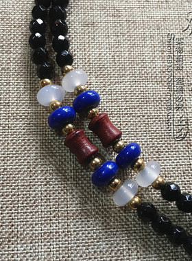 毫米刻面民族风毛衣项链可定制款