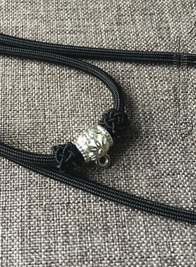 手工编织绳棉麻双层可调节项链