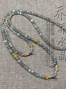 天然水晶其他款式毛衣项链可定制