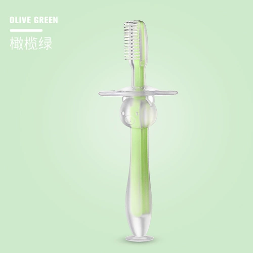 Детская силиконовая мягкая зубная щетка для тренировок, 1-2 лет