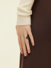 Mini velvet mirror ring 925 sterling silver