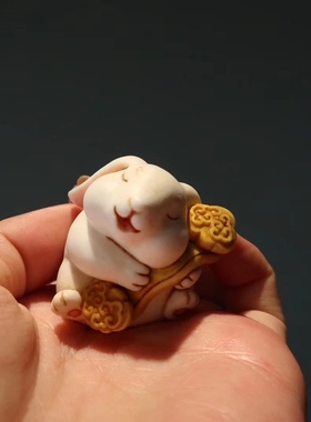 【吉祥生肖十二宝】根付十二生肖/鹿角挂件/手把件/钥匙挂/包挂