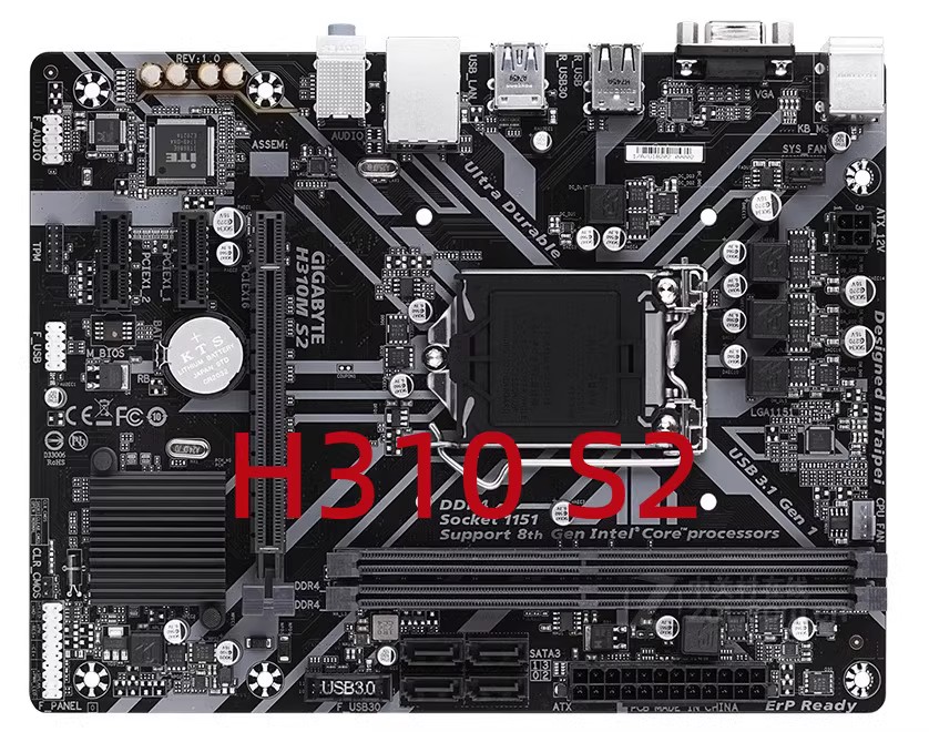 冲新 1151针Gigabyte/技嘉H310M S2 DDR4 全集成小板 H310主板 - 图0