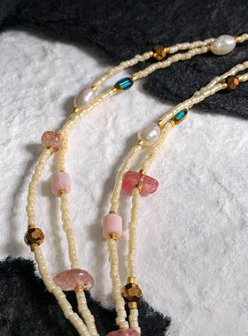 夏日多巴胺淡水珍珠手链女款