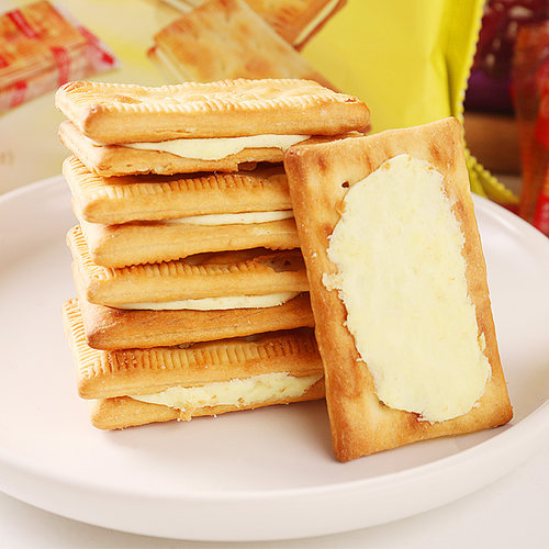 新加坡进口康元柠檬味夹心饼葡萄饼干提子曲奇办公室休闲小零食品 - 图0