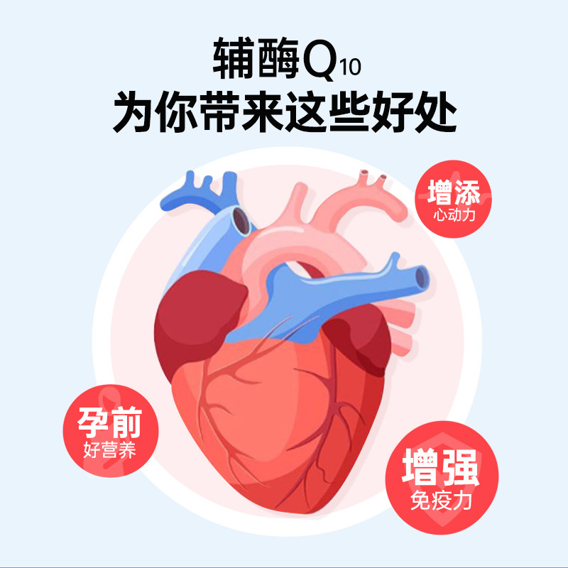 买2送1禾博士辅酶q10软胶囊素片 禾博士辅酶Q10