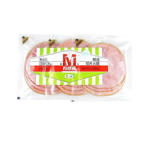 中粮万威客精选切片150克哥本哈根套餐低脂火腿片即食三明治早餐 - 图2