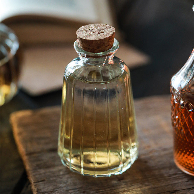 北欧复古浮雕木塞小酒瓶自酿甜酒女士红酒分装玻璃瓶奶茶饮品瓶,淘宝优惠券,粉丝福利购,淘宝优惠卷