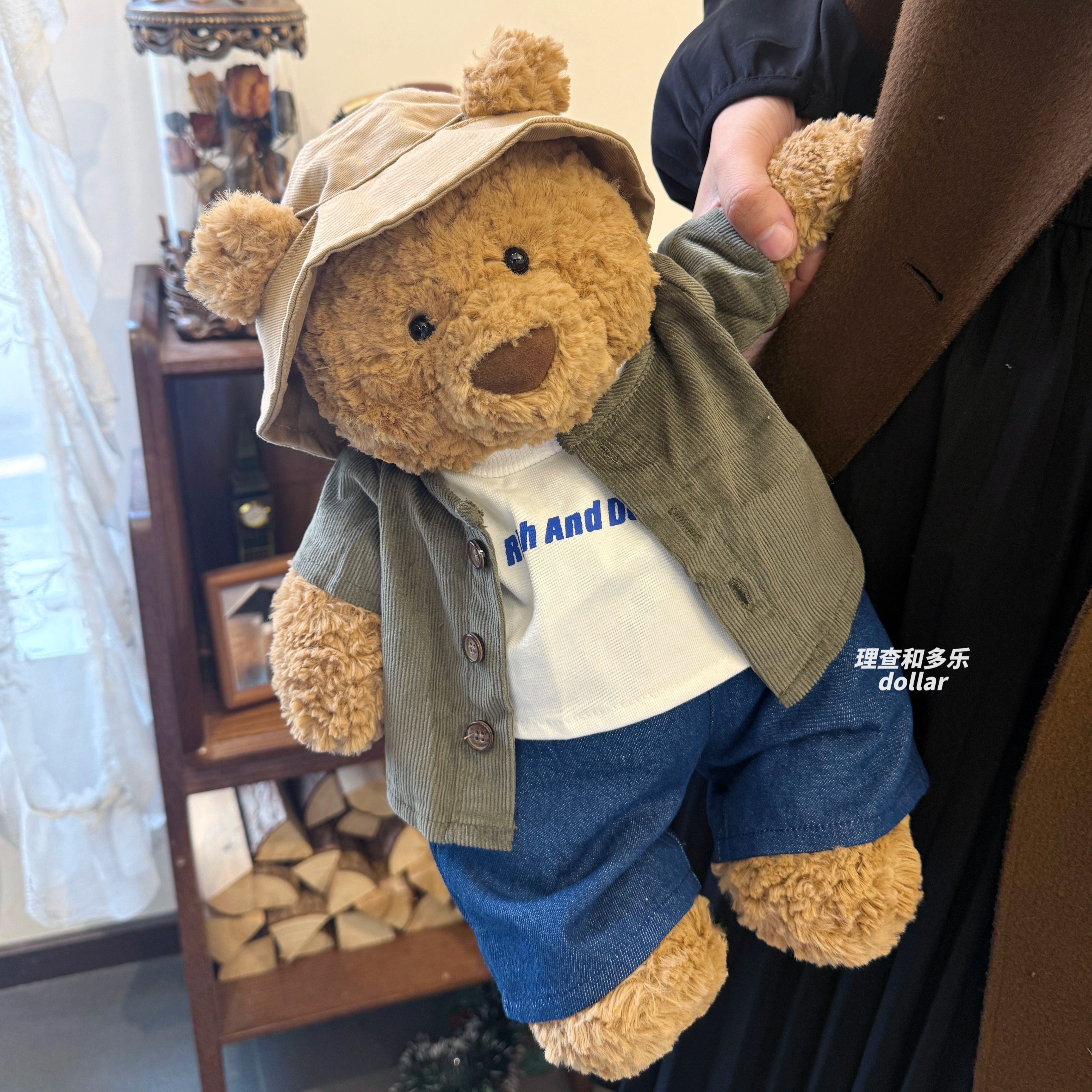 巴塞罗熊衣服jellycat娃衣nici玩偶衣服长野工装夹克日系秋冬外套 - 图0