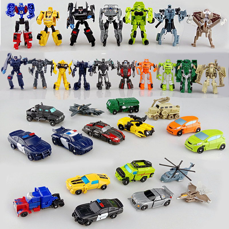 儿童动漫变形玩具小汽车机器人迷你金刚拼装模型擎天黄蜂警车男孩,淘宝优惠券,粉丝福利购,淘宝优惠卷