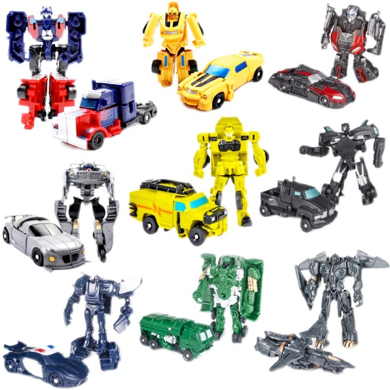 儿童动漫变形玩具小汽车机器人迷你金刚拼装模型擎天黄蜂警车男孩,淘宝优惠券,粉丝福利购,淘宝优惠卷