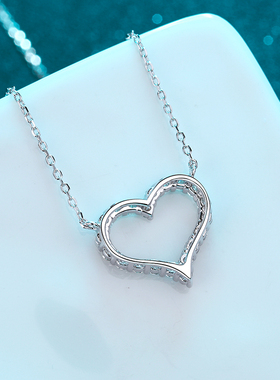 D色日韩莫桑石项链不掉色