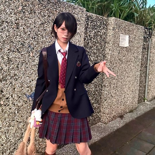 夏日和风铃 崎原高 原创JK西式制服格裙套装学院风收腰西服