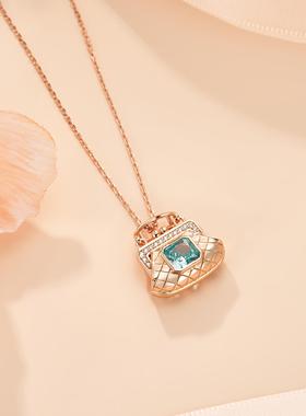 2024新款925锁头吊坠网红项链